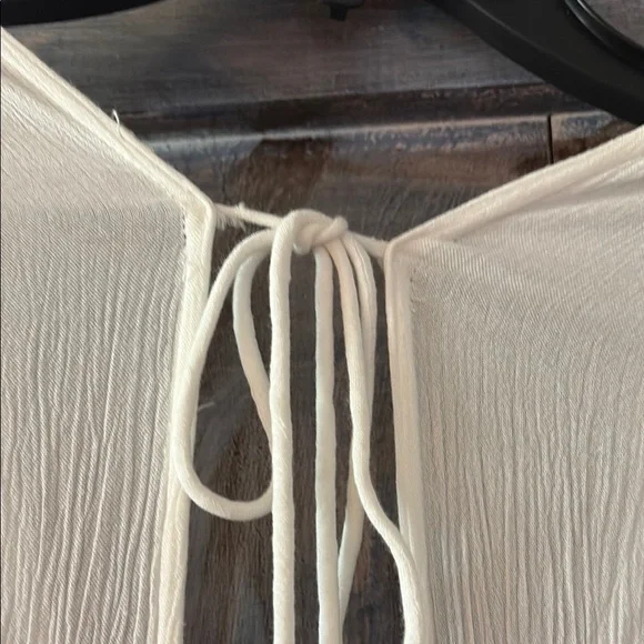 Free People White Maxi Dress with Button Accents - Picture 4 of 12